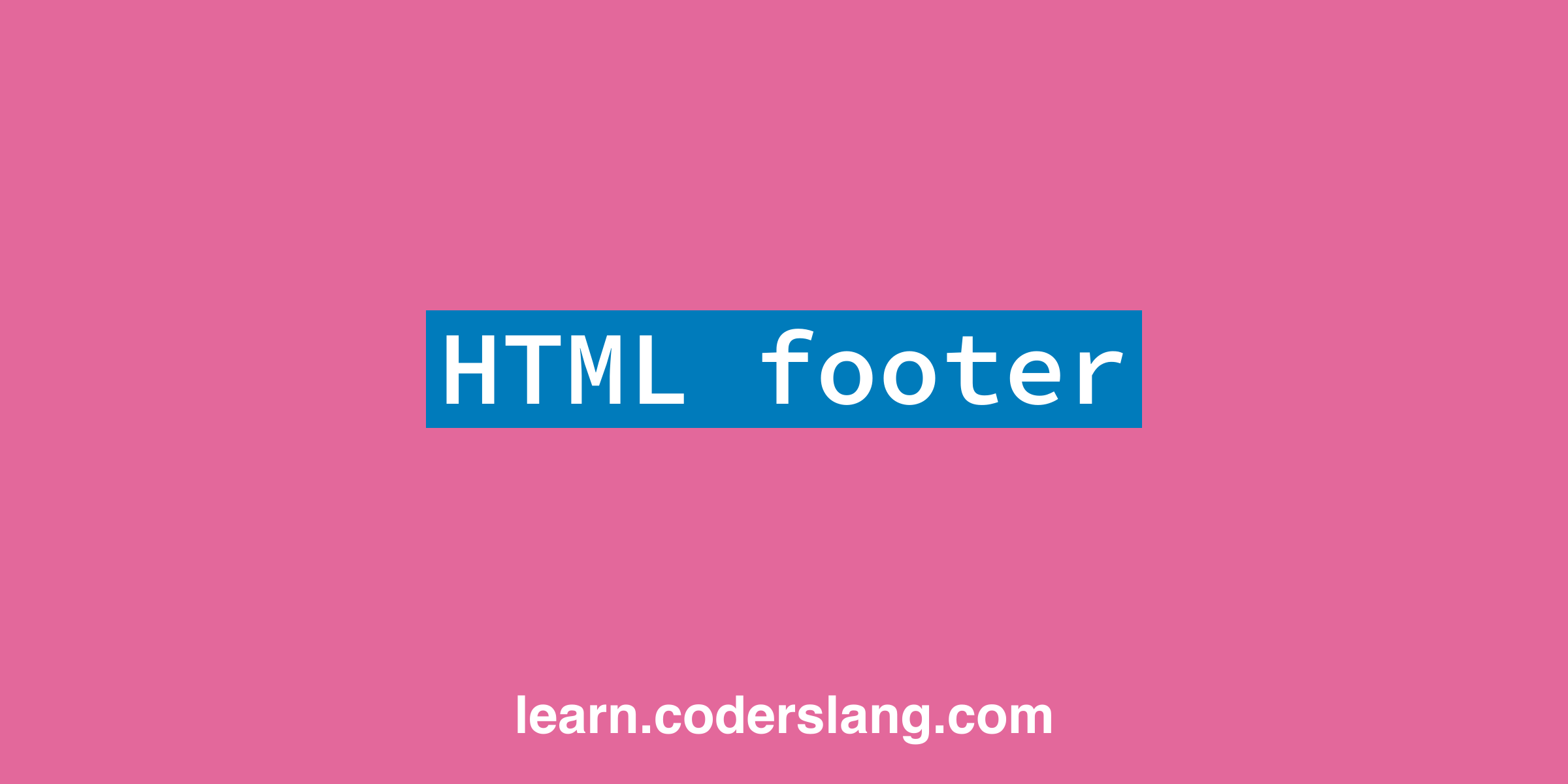 html-footer